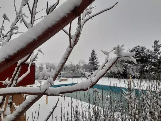 La nieve cubre Caudete de las Fuentes