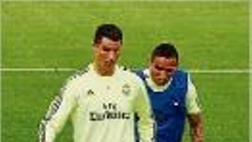 Ronaldo en un entrenament.