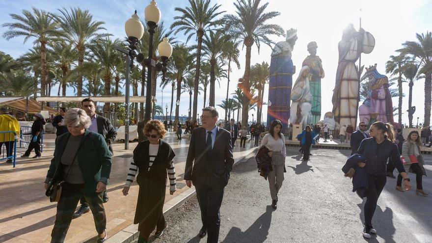 Ximo Puig da la espalda al Belén Gigante de Alicante