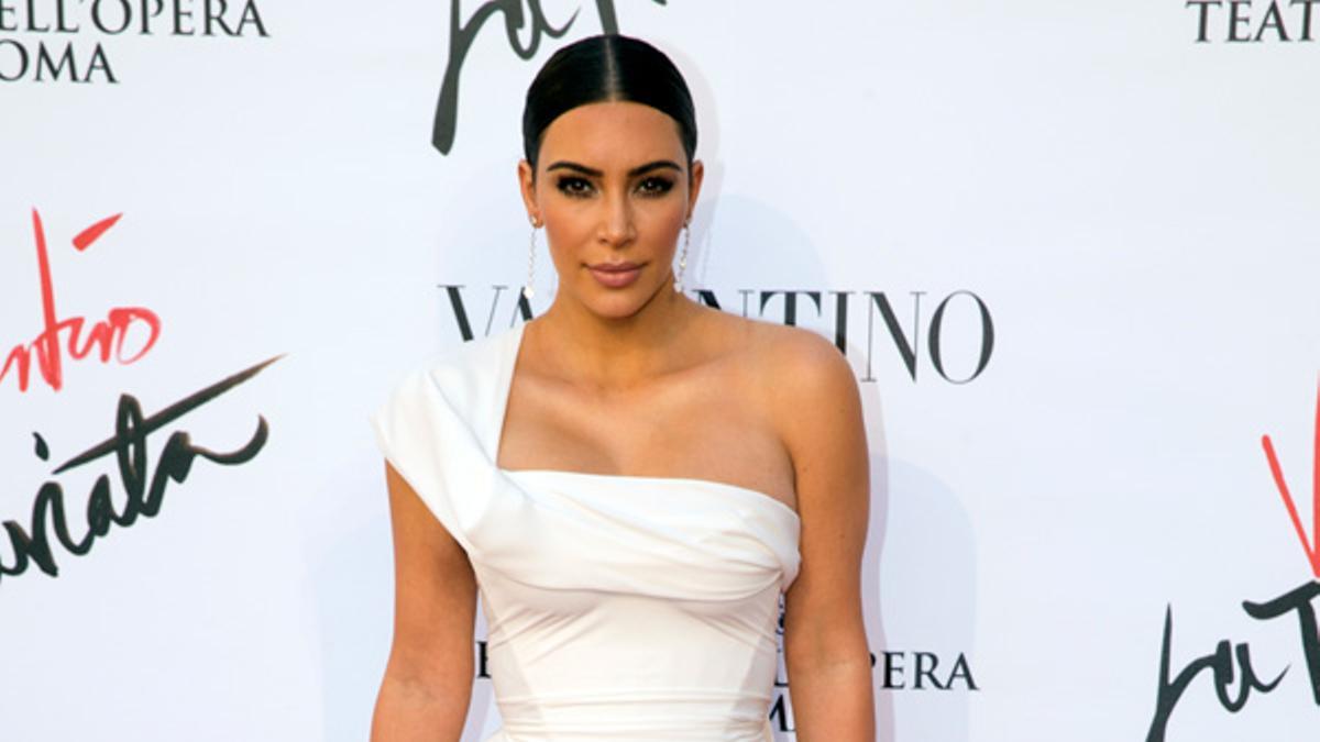 Kim Kardashian en el estreno de 'La Traviata' en Roma