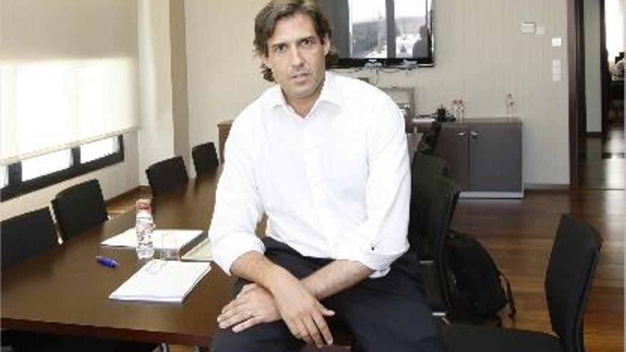 Lorenzo Agustí, en la sala de reuniones de las empresas públicas.