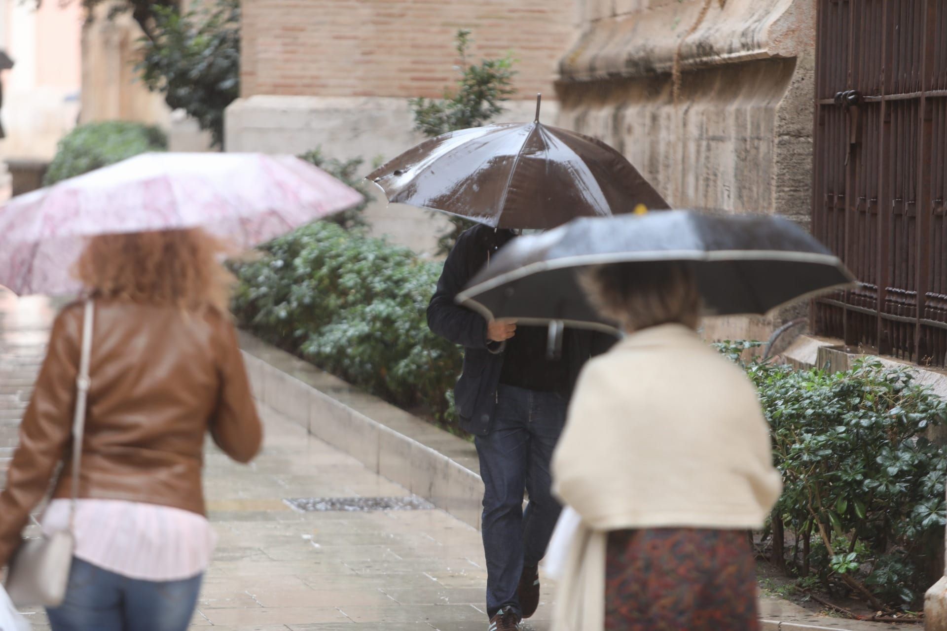 Temporal de lluvia en València