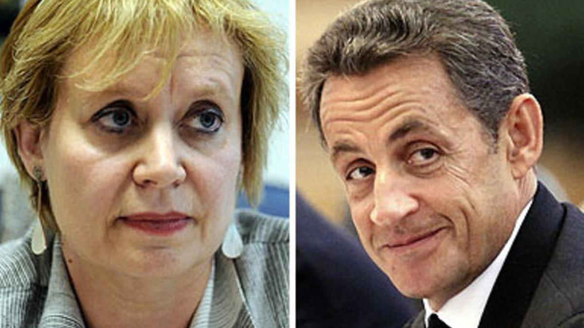 Isabelle Prévost-Desprez y Nicolas Sarkozy.