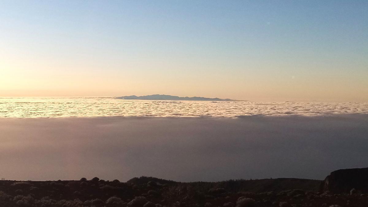 Un mar de nubes.