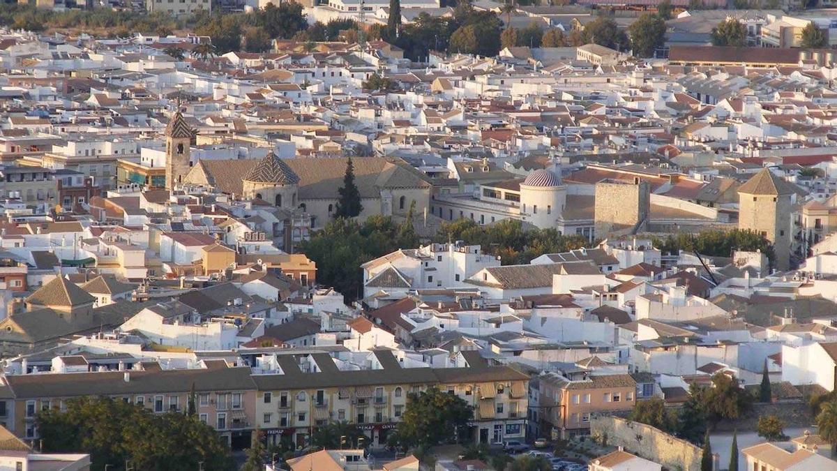 Vista del casco urbano de Lucena