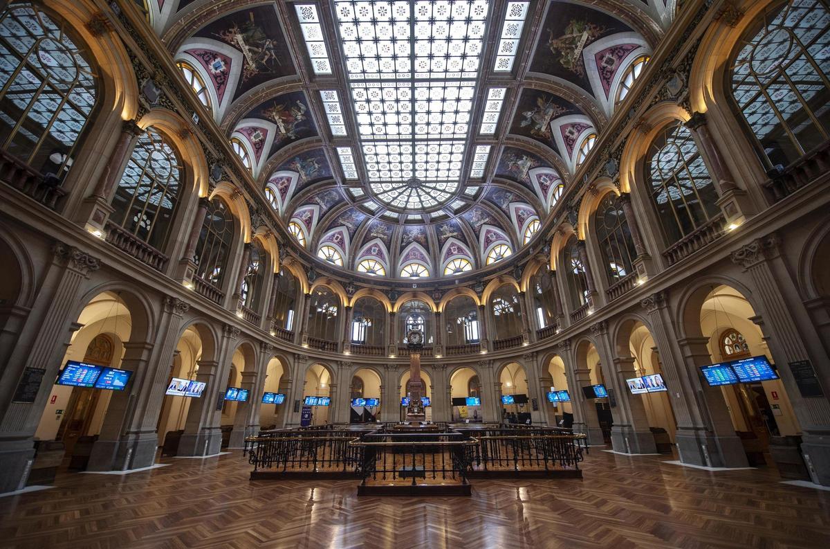 Instalaciones del Palacio de la Bolsa de Madrid.