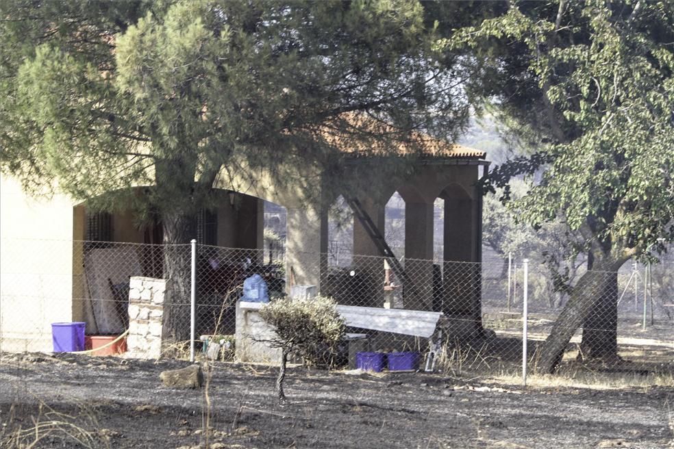 Incendio forestal en Cáceres