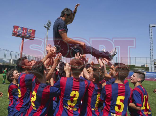 El FC Barcelona cadete, campeón de liga