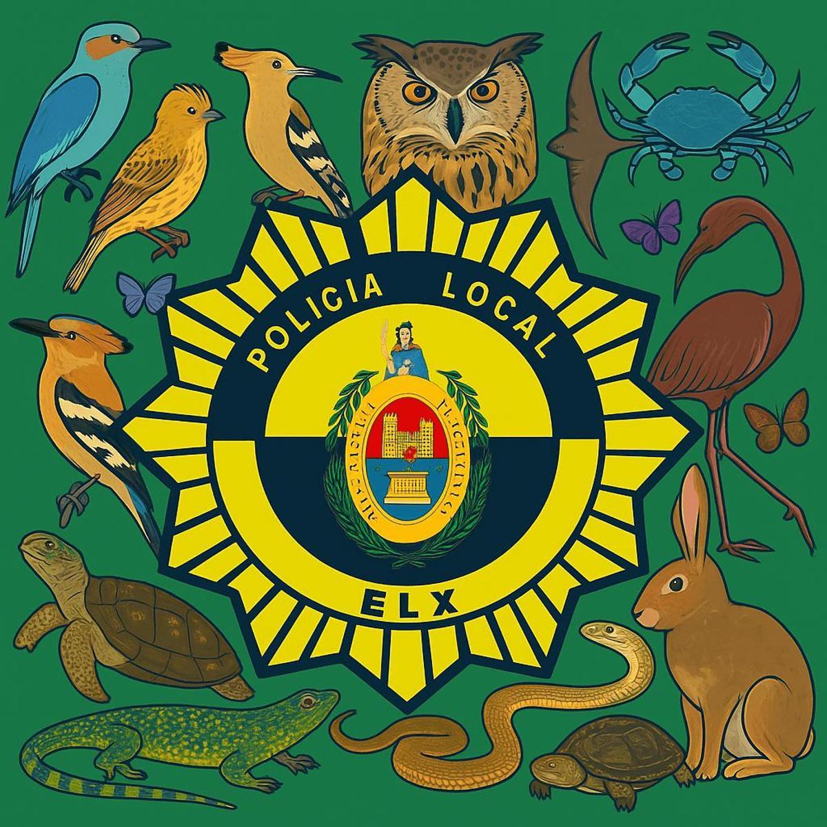 Educación ambiental con la brigada ambiental de la Policía Local de Elche