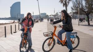 Bicicletas de Donkey Republic, junto al mar, este martes