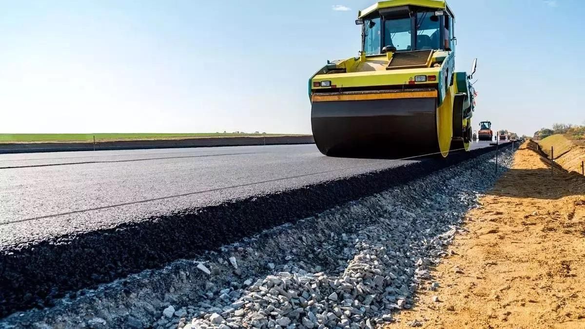 Imagen de archivo de una carretera en obras.