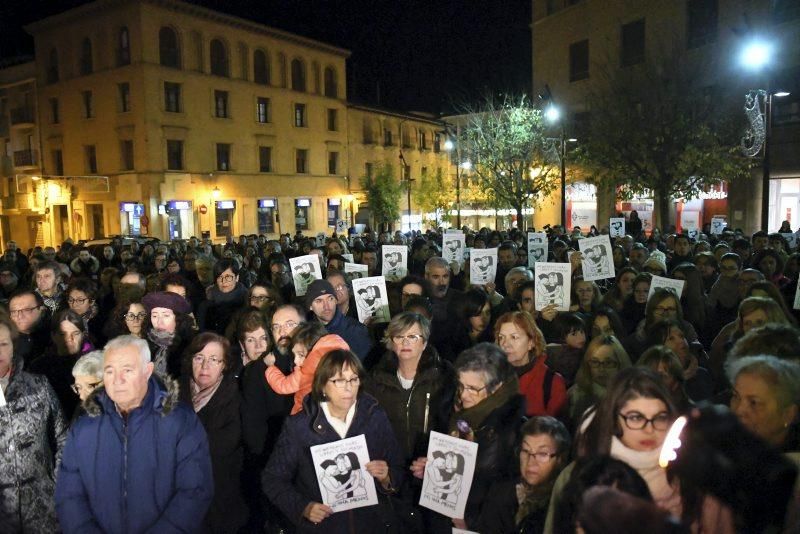 Concentración en repulsa al asesinato machista ocurrido en Monzón