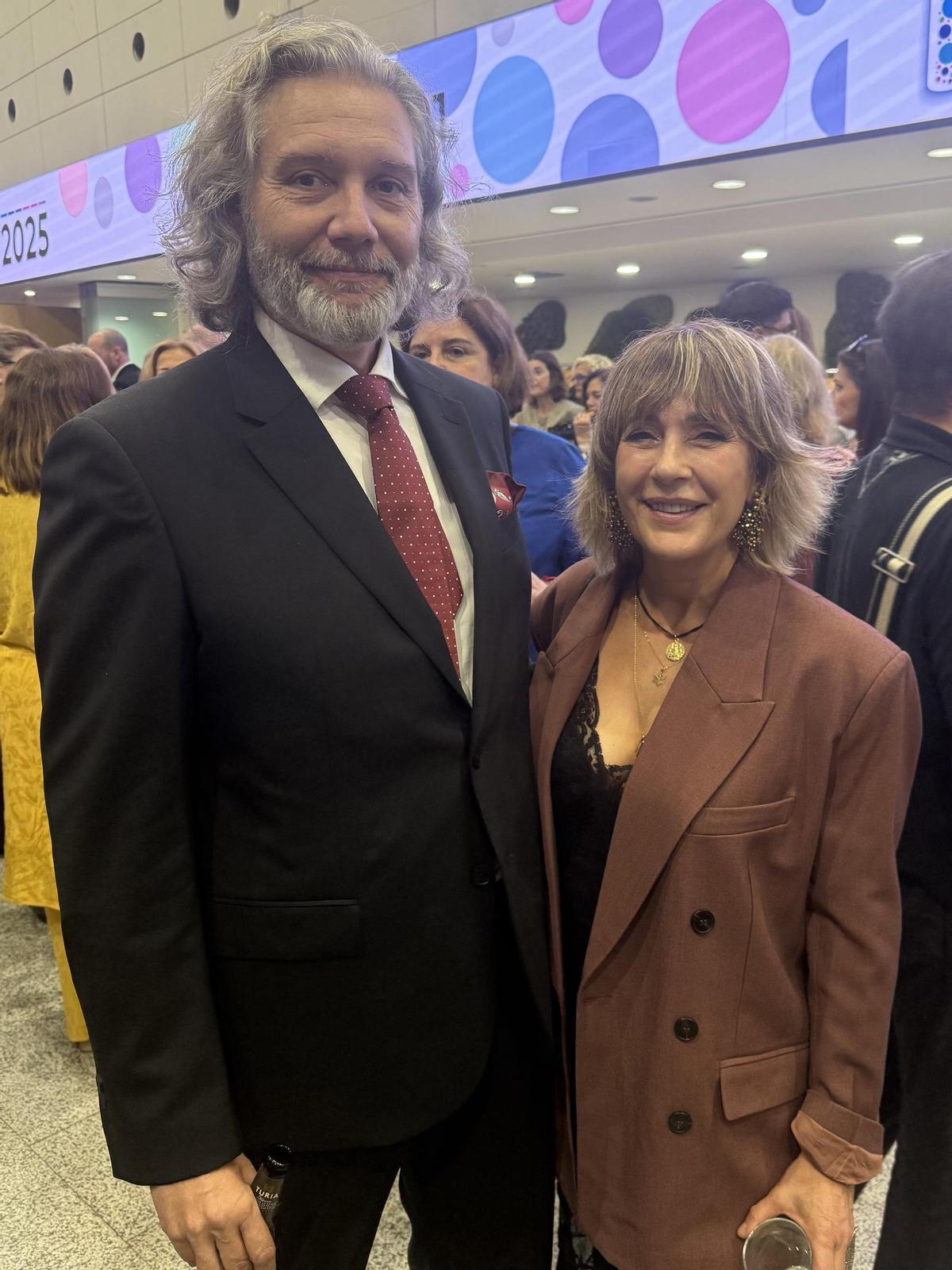 El abogado Carlos Ibañez y la diseñadora Hortensia Maeso.