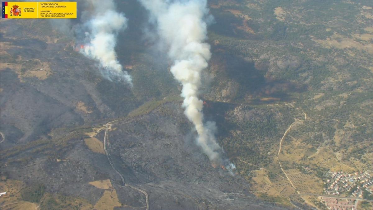 Incendio en Cebreros (Ávila).