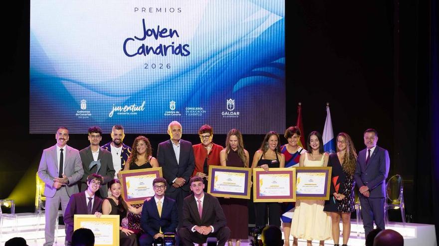 Gáldar entrega los Premios Joven Canarias 2026 a cinco referentes