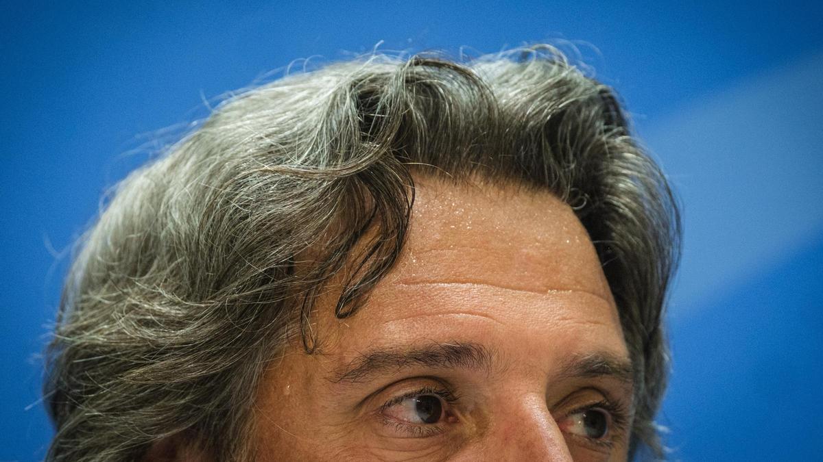 Gustavo Matos, este martes durante la rueda de prensa sobre su reunión con el líder de una trama corrupta.