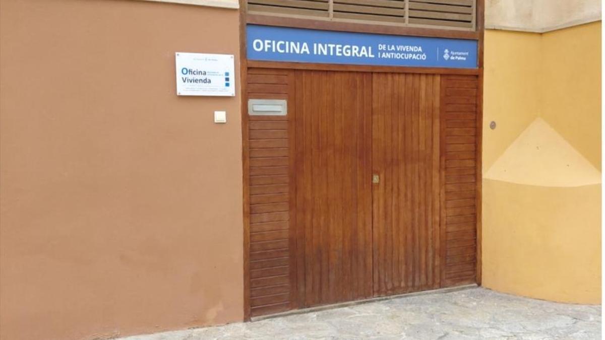 La Oficina Antiokupación de Palma está cerrada.