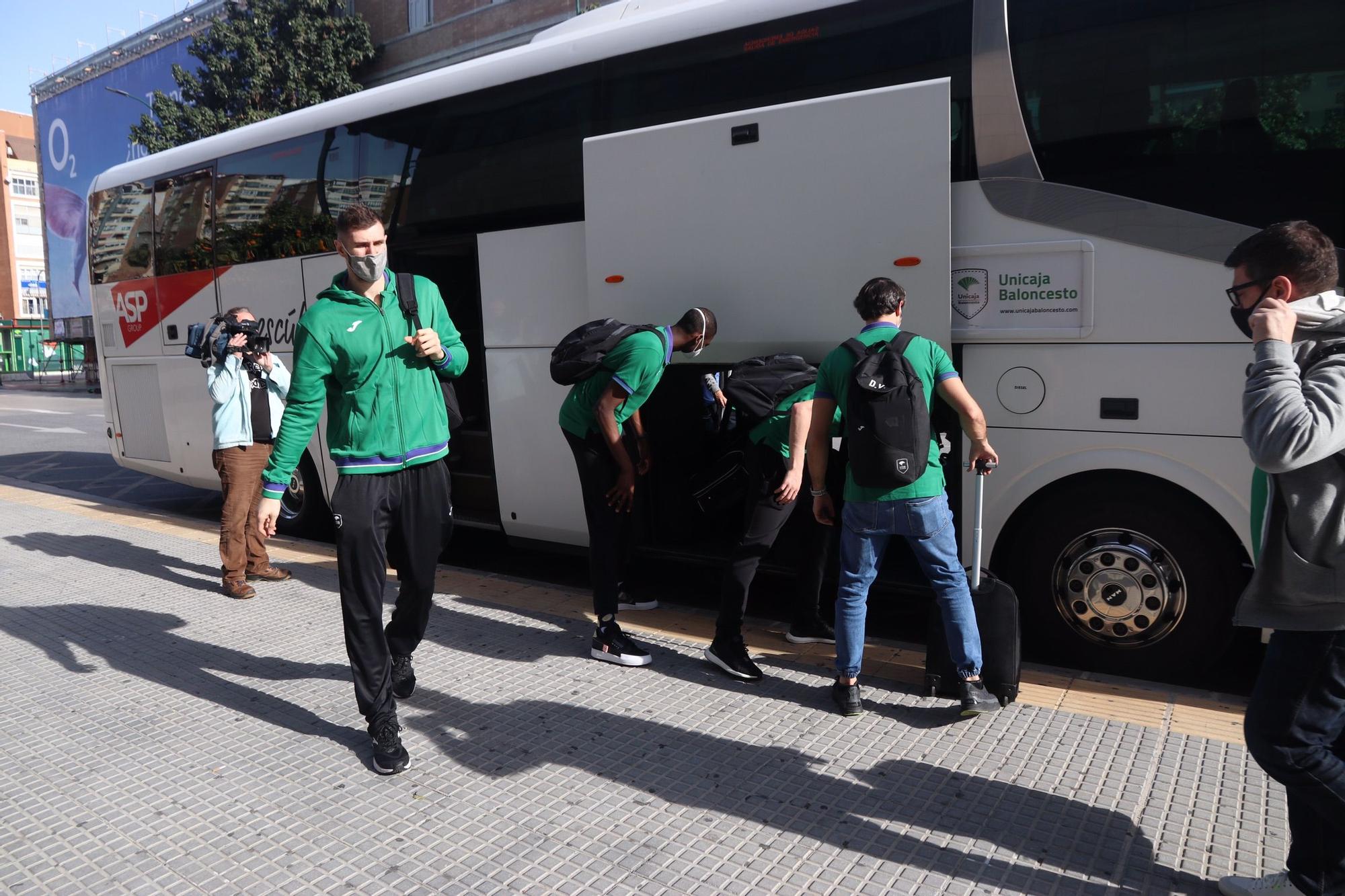 El Unicaja parte para la Copa del Rey de Madrid