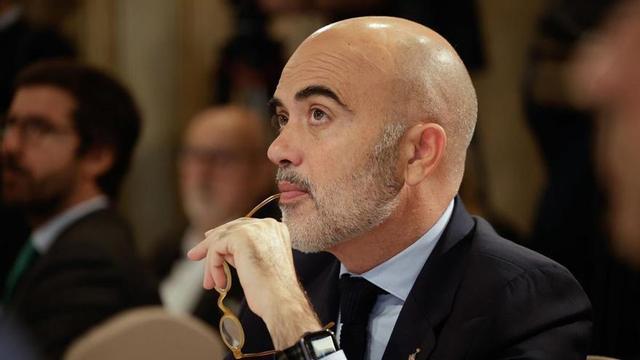 El regidor del PP a l’Ajuntament de Barcelona, Daniel Sirera, en un acte