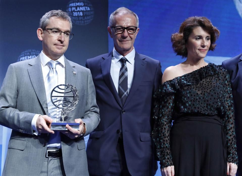 Entrega del Premio Planeta 2018, celebrada anoche en Barcelona.