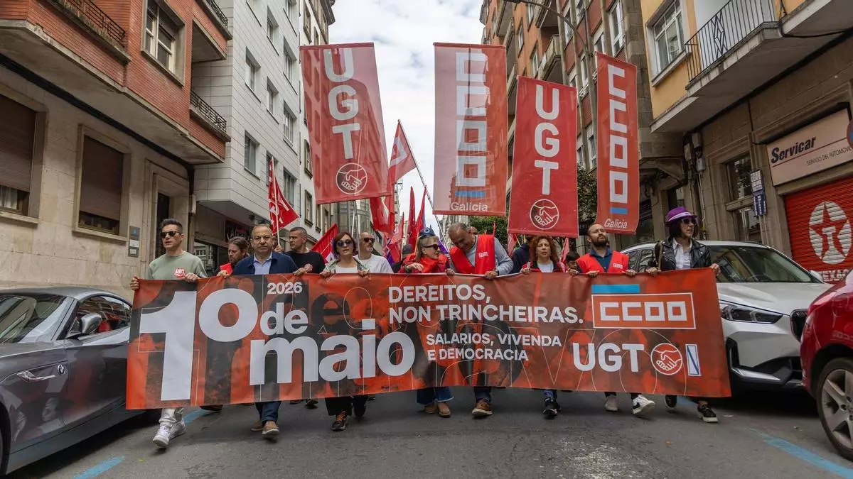 Salarios, vivienda y precariedad marcan un 1 de Mayo con los sindicatos divididos