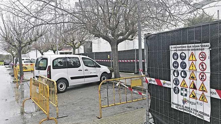 Aspecto que ofrecía ayer la zona de Urgencias, donde se focaliza esta primera fase del Plan Director.