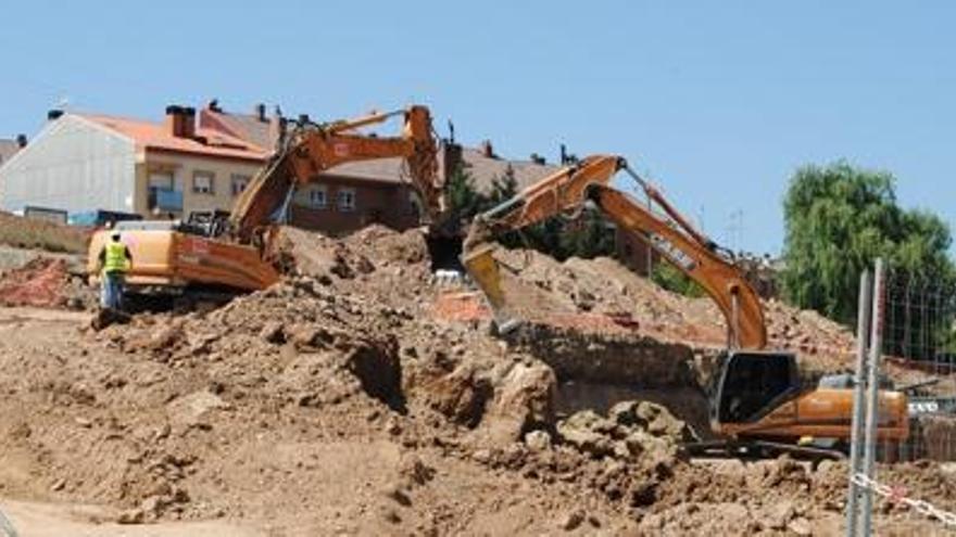 Les obres de construcció del supermercat van començar fa dos mesos.