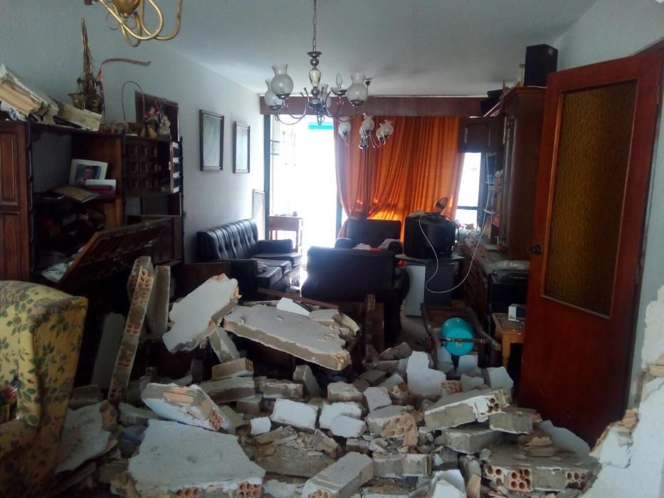 Explosión en una vivienda en La Palmilla