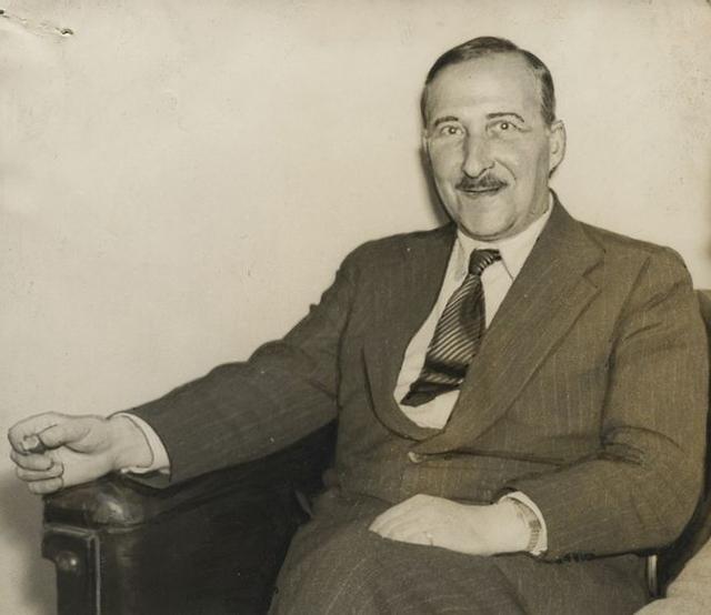 Retrato del escritor Stefan Zweig.