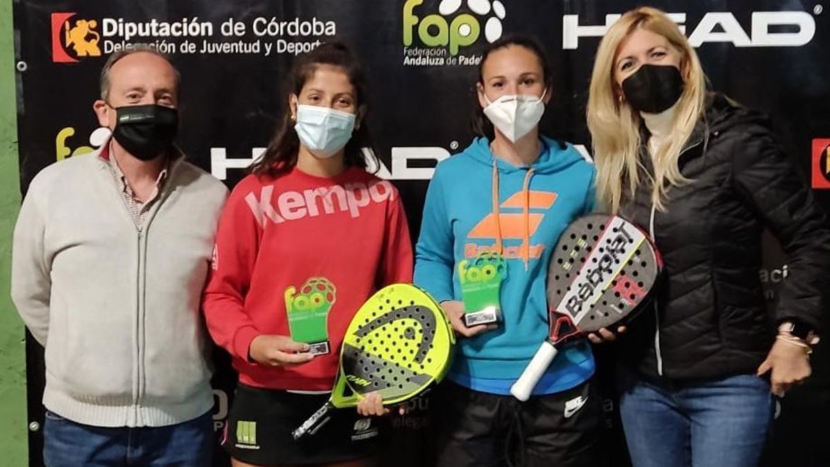Las campeonas de Primera en el Woman Pádel de Córdoba.