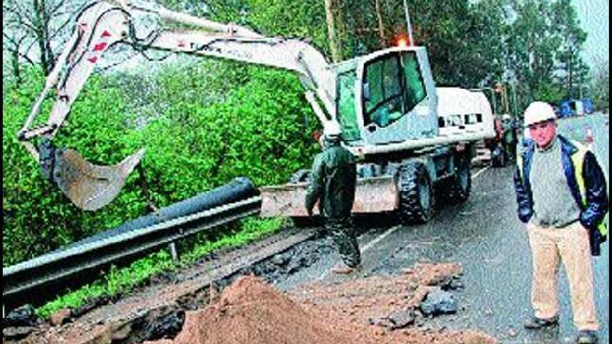 Comienzan las obras para suministrar agua a Vilagarcía los próximos 25 años