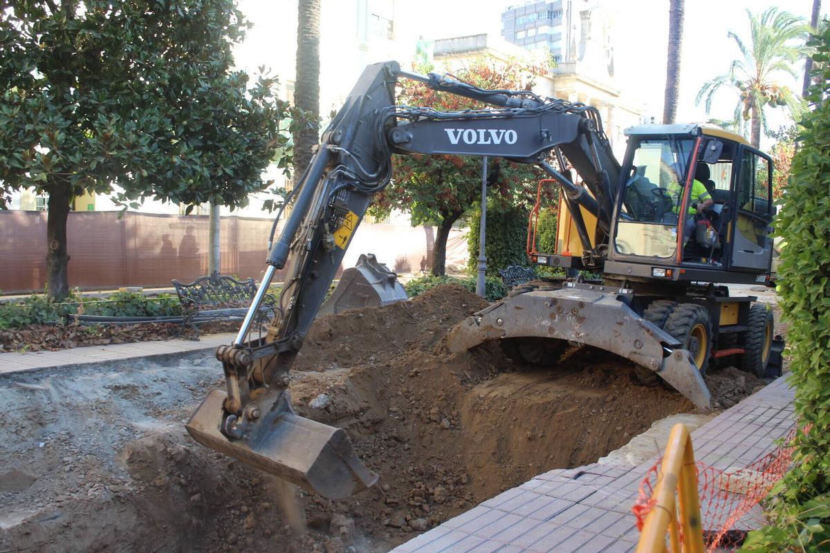 Trabajos en avenida de Huelva