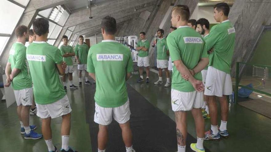 Los jugadores del Liceo, en el primer día de pretemporada.