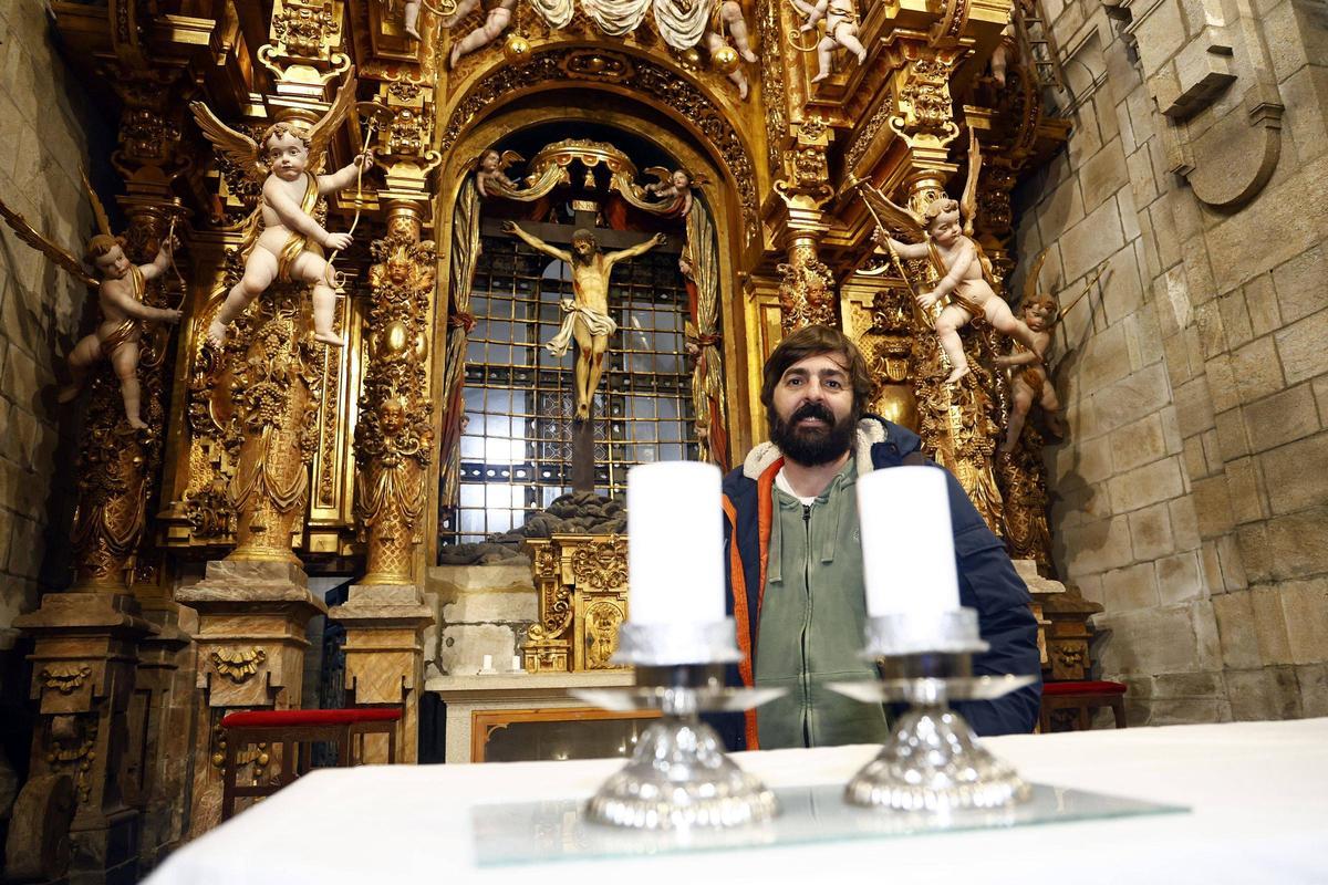 Fray Tomás en la iglesia de la Merced de Conxo