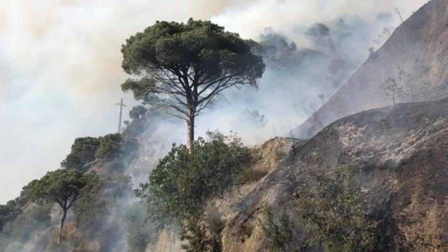 Incendio en Capellades (Anoia)