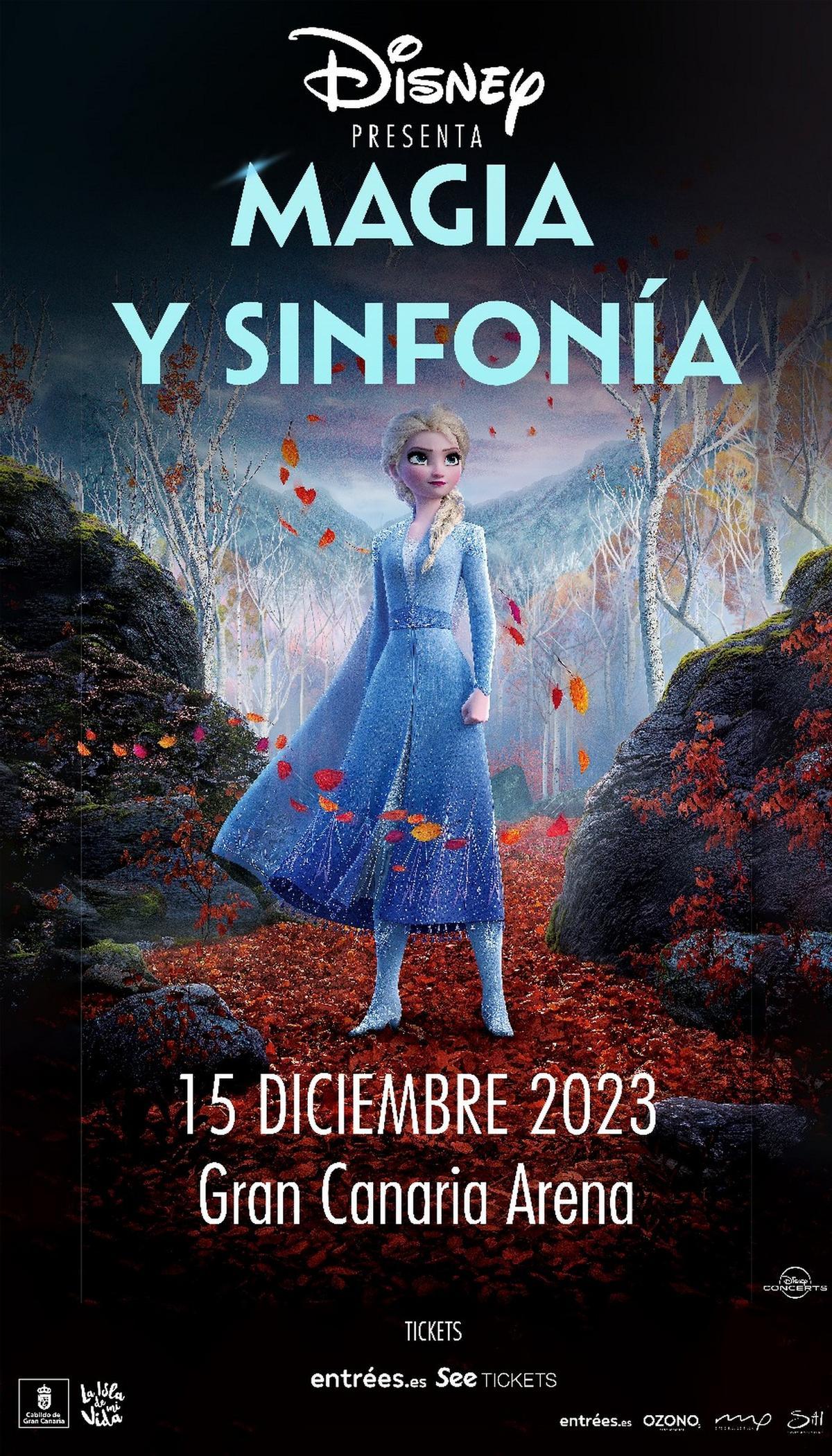 'Disney, Magia y Sinfonía', la espectacular experiencia musical de la célebre factoría animada, llega al Gran Canaria Arena.