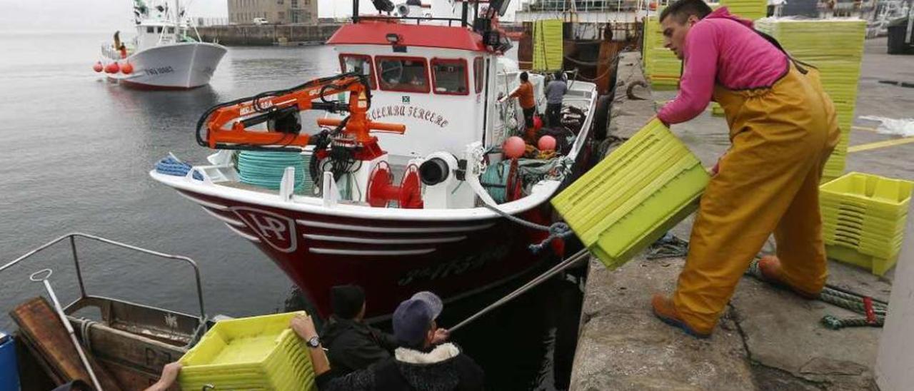 Barcos de cerco preparándose antes de salir de Vigo en una foto de archivo. // Ricardo Grobas