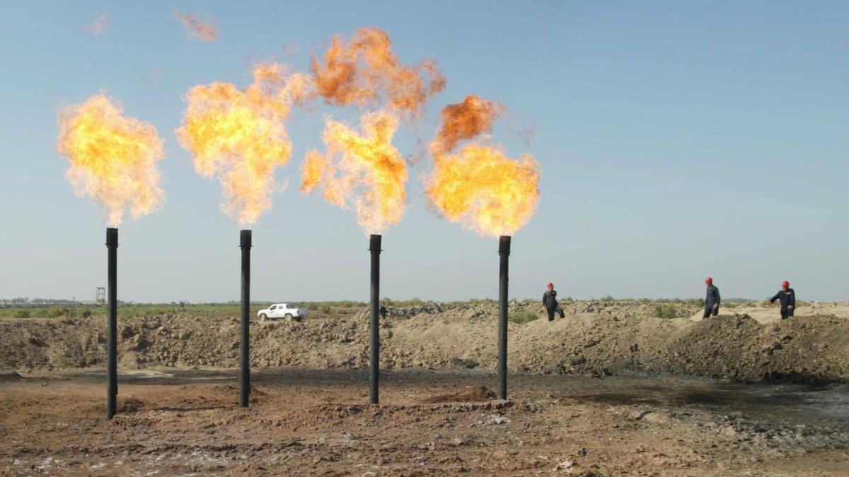 Refinería en Amara, a unos 450 km de Bagdad