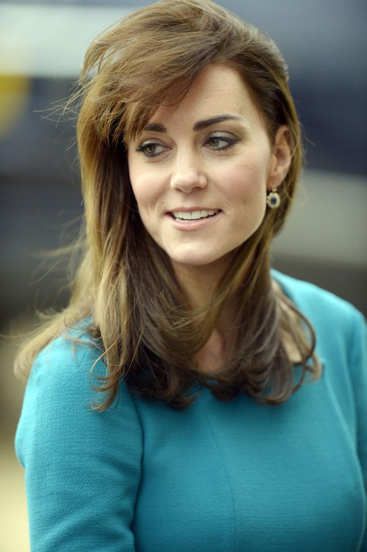 El viento le juega una mala pasada a Kate Middleton
