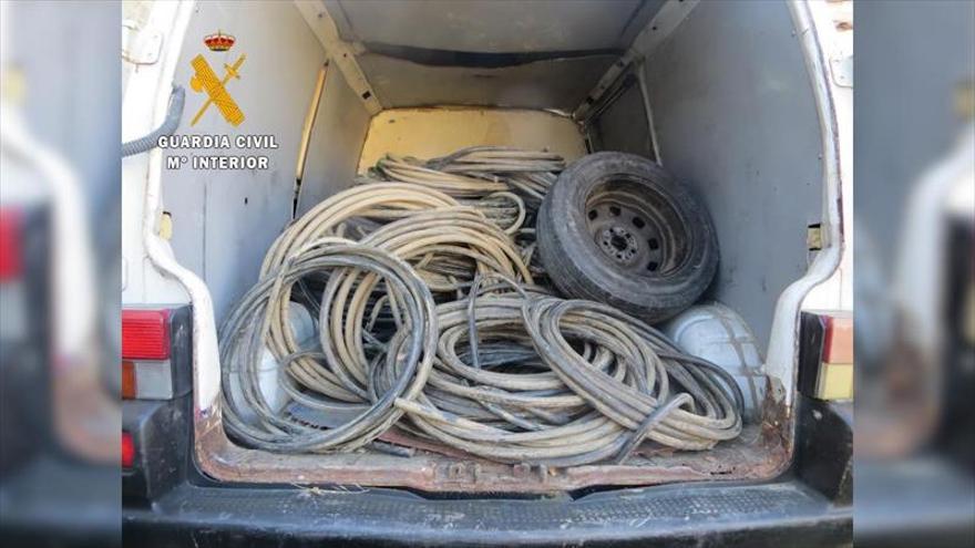 Detenidos en Monesterio los tres miembros de un grupo dedicado al robo de cable