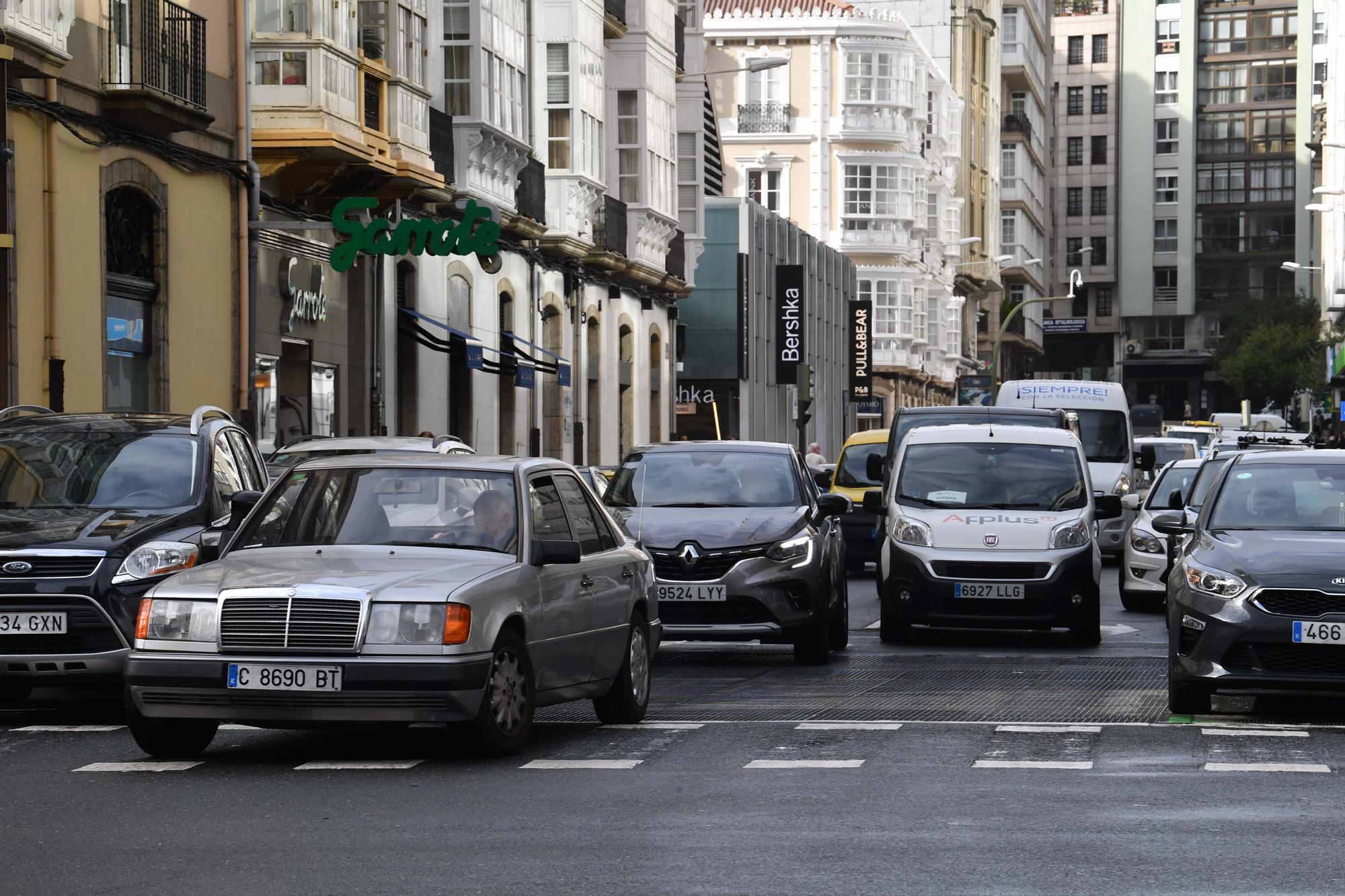 El tráfico en la plaza de Lugo, cortado un mes entre las calles Betanzos y Ferrol