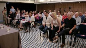Autoridades del Camp de Tarragona se reúnen con la consellera Paneque, este sábado.