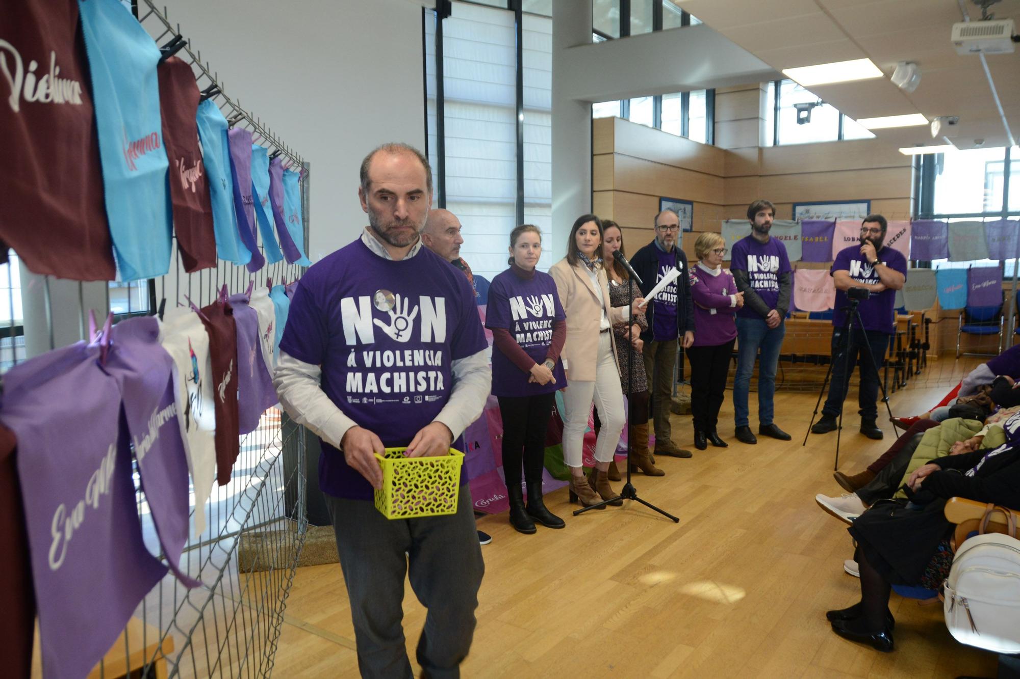 La celebración del Día Internacional contra las Violencias Machistas en Moaña