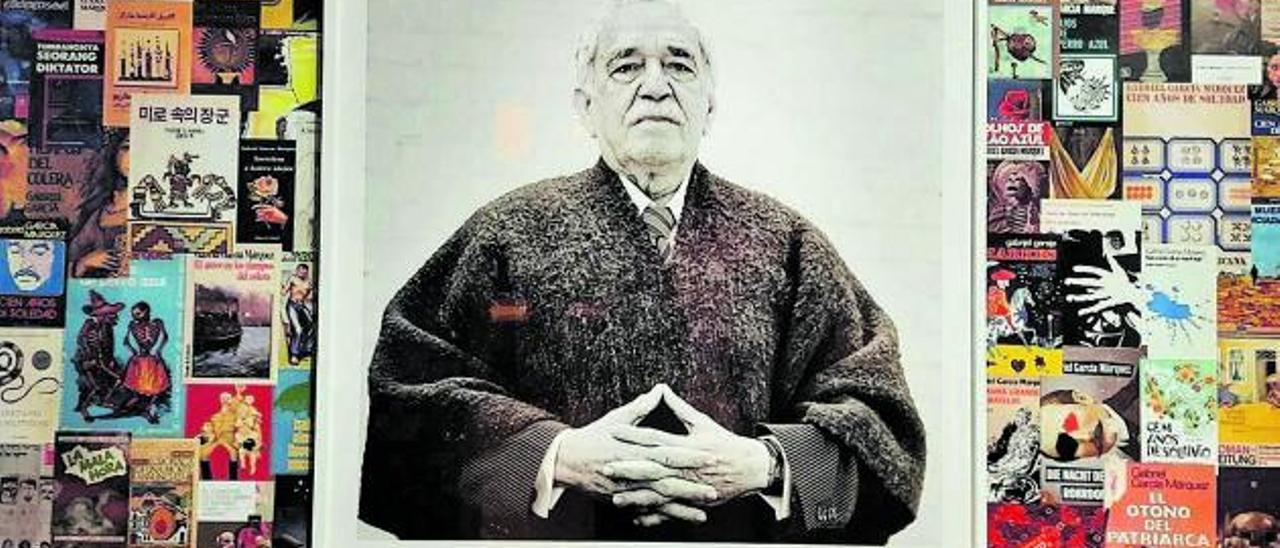 Un retrato de Gabriel García Márquez, en el Museo de Arte Moderno de Ciudad de México.