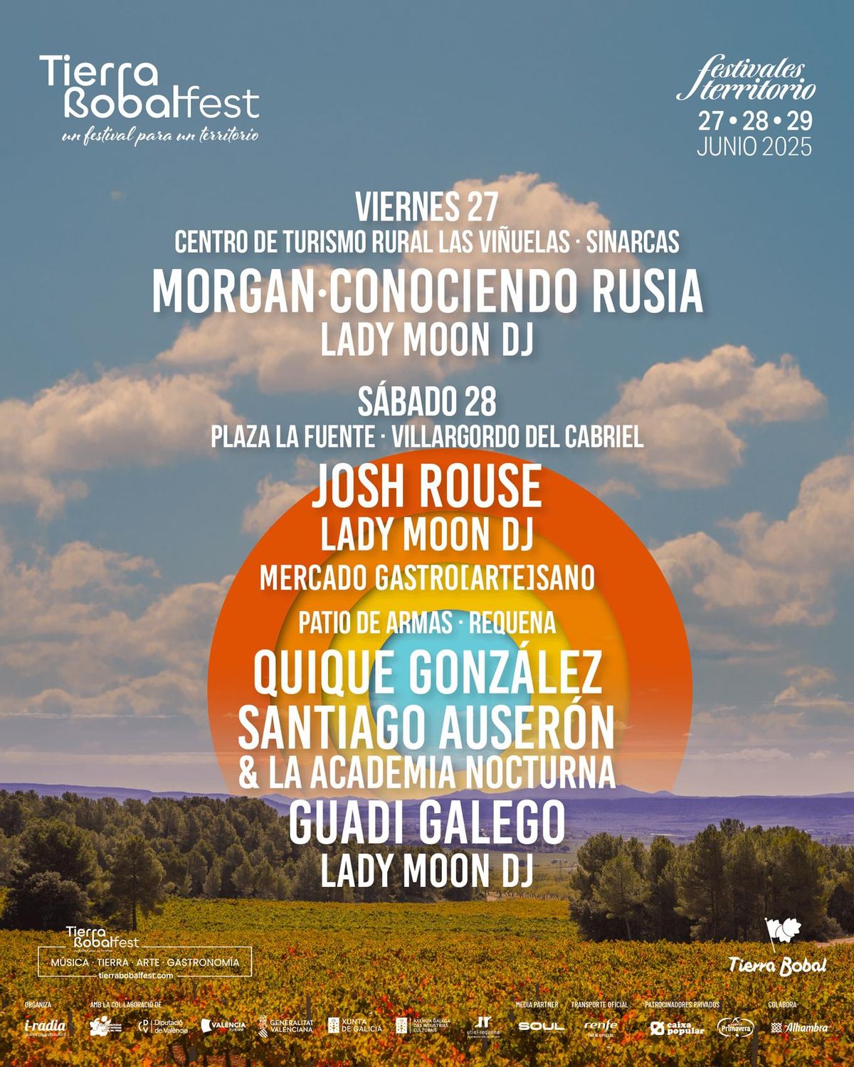 Este es el cartel del Tierra Bobal Fest 2025