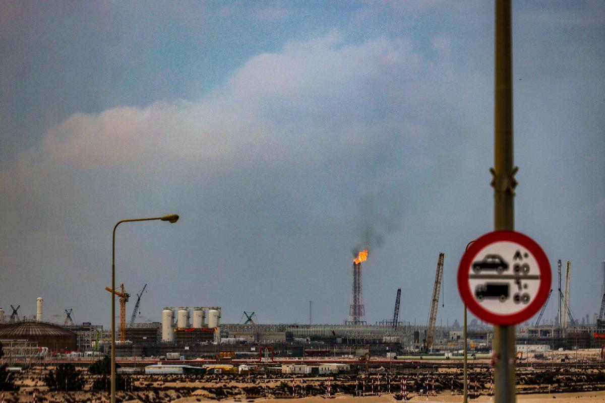 Vista de la planta de producción de gas natural licuado en la ciudad industrial de Ras Laffan, en Qatar