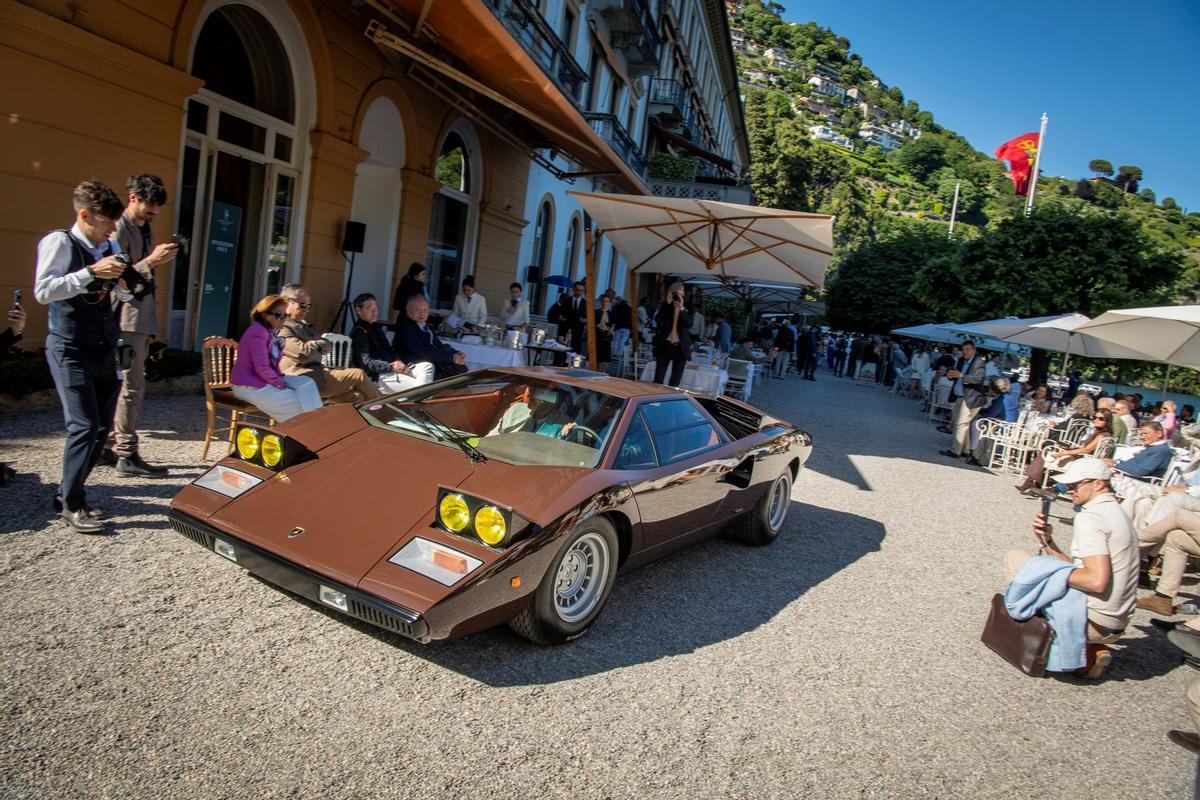 Concorso d'Eleganza Villa d'Este 2026. No han faltado clásicos, como este Lamborghini Countach.
