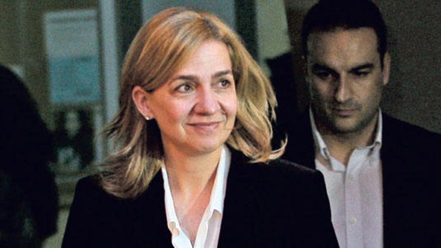 La infanta Cristina, cuando declaró en Palma por el caso Nóos.