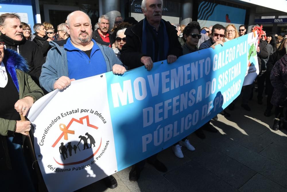 Jubilados de A Coruña exigen "pensiones dignas"