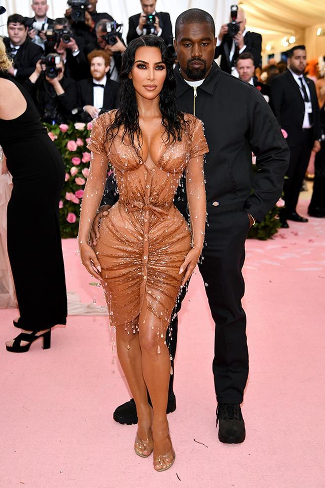 Kim Kardashian y Kanye West en la gala MET 2019